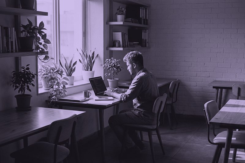 A small agency workspace